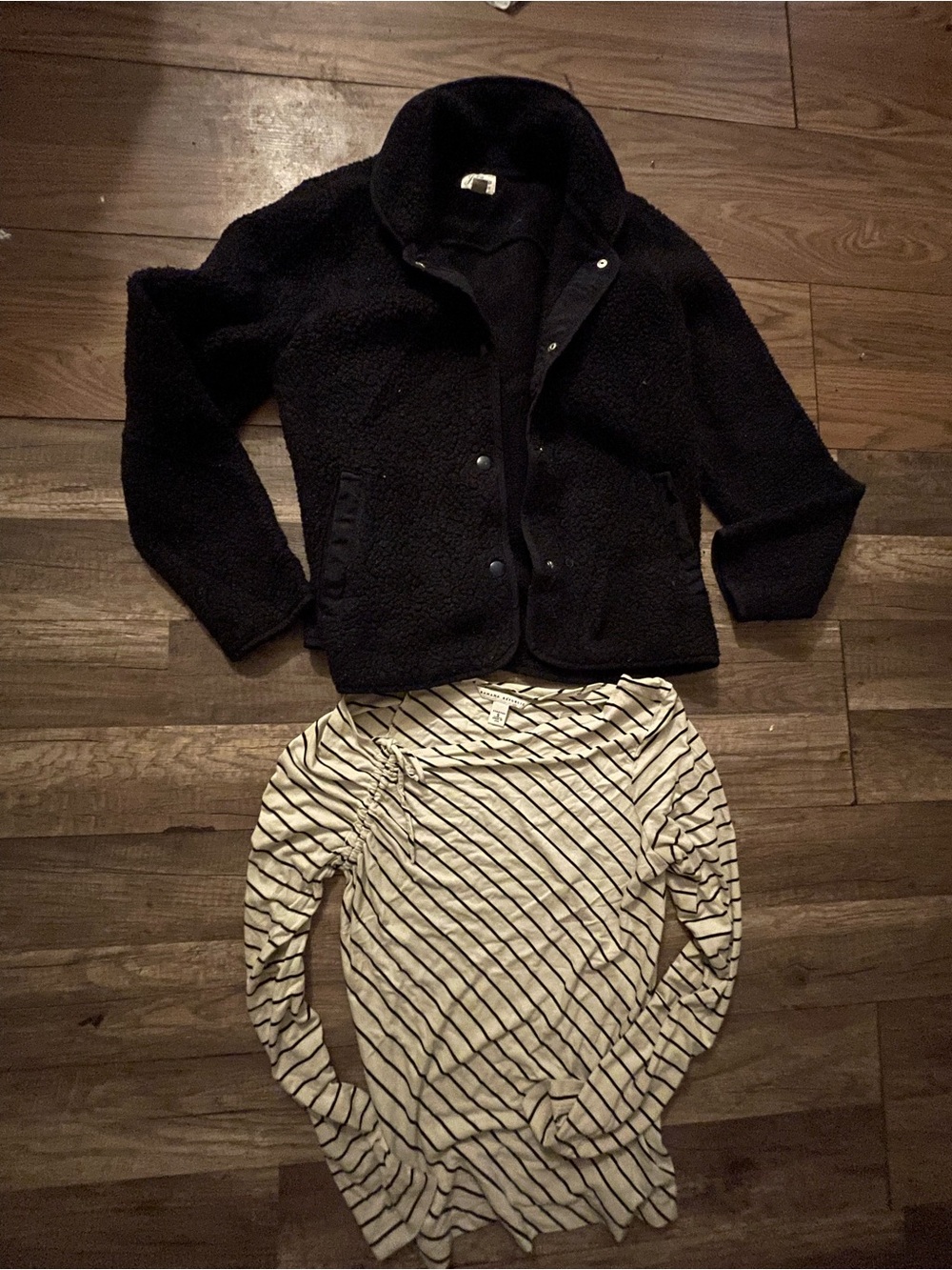 J. Crew Black Teddy Sherpa Jacket